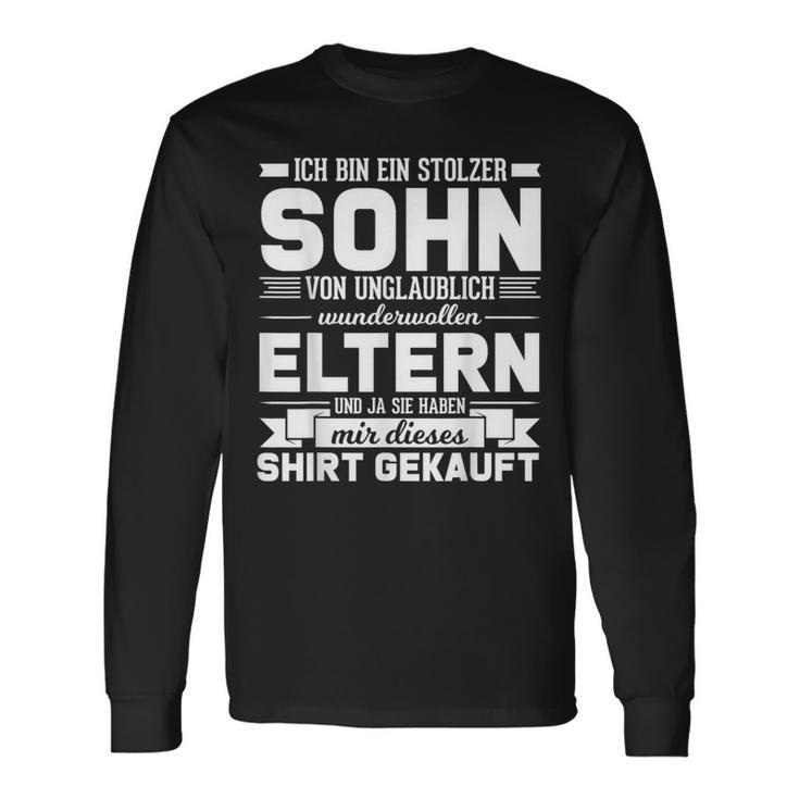 Proud Son Of Fantastic Parents Langarmshirts Geschenkideen