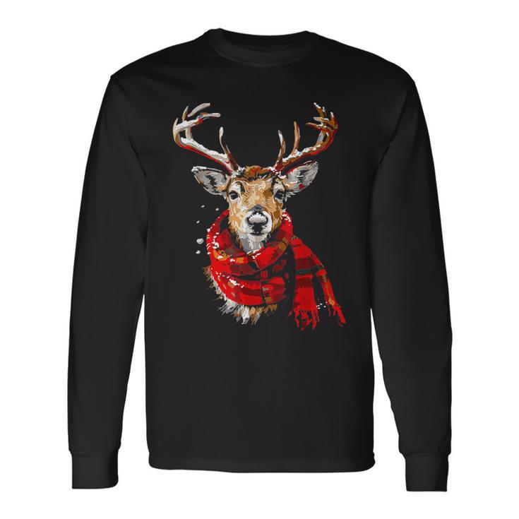 Reindeer Graphic Illustration Reindeer Langarmshirts Geschenkideen