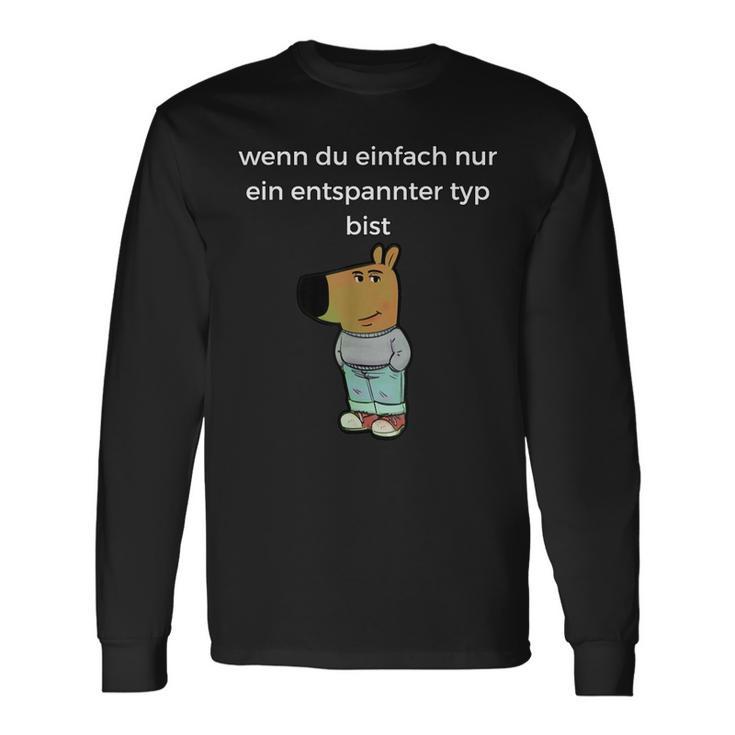 Relaxed Type Meme Chill Type Langarmshirts Geschenkideen