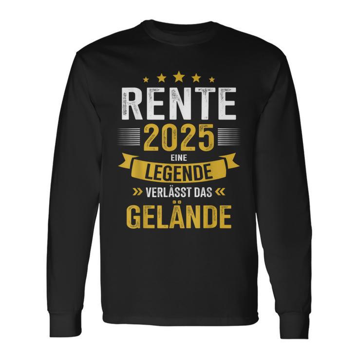 Rente 2025 Legend Leaves Terrain For Retirees Langarmshirts Geschenkideen