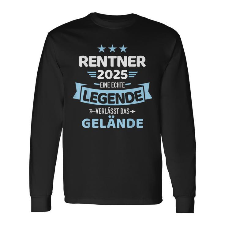 Rentner 2025 Legend Leaves Terrain For Retirement Langarmshirts Geschenkideen