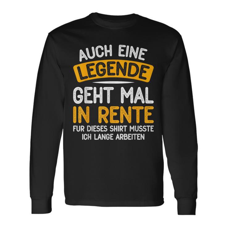 Retirement 2024 Retirement Pension Decoration Retirees 2023 Langarmshirts Geschenkideen