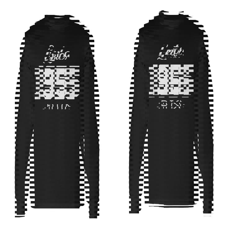 Retro 70 Años Nacido En 1955 Edición Limitada 70 Cumpleaños Camiseta de manga larga