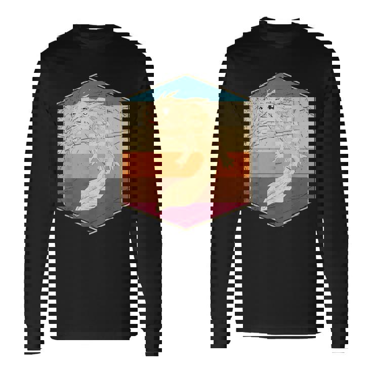 Retro Ajolote Camiseta de manga larga