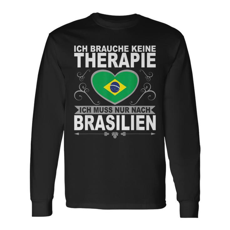 Rio De Janeiro Travel Copacabana Flag Carnival Langarmshirts Geschenkideen