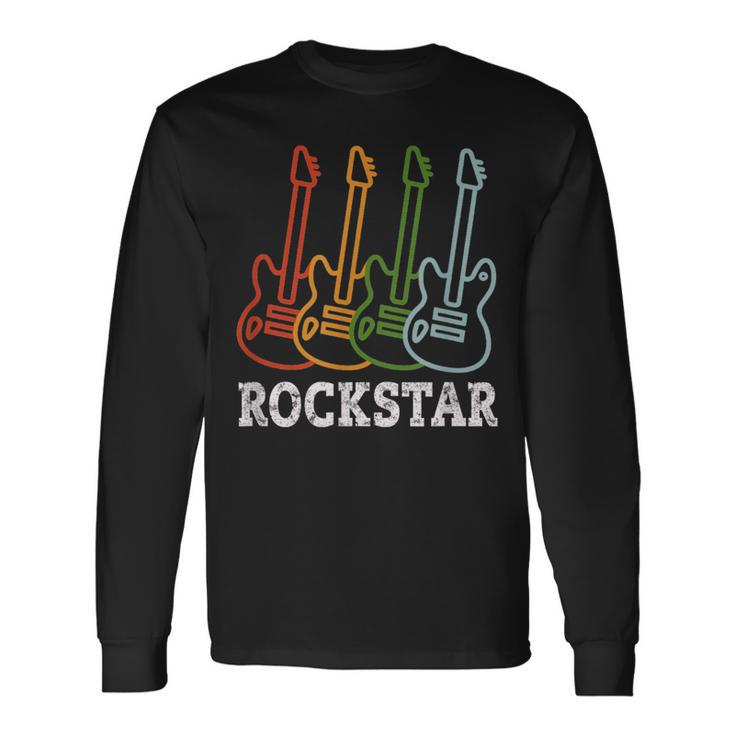 Rockstar Children'sintage Guitar Rockstar Langarmshirts Geschenkideen