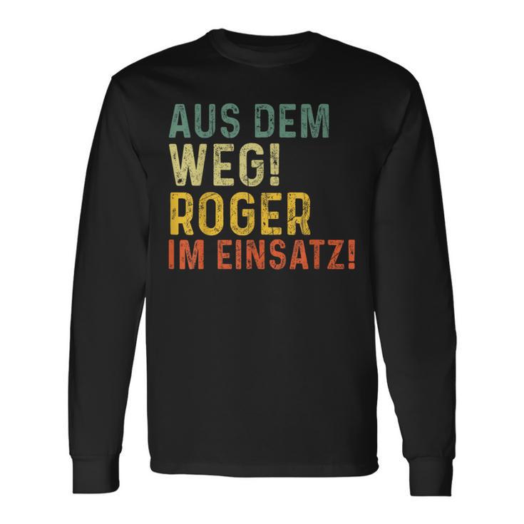 Roger Lustiger Spruch Nameorname Langarmshirts Geschenkideen