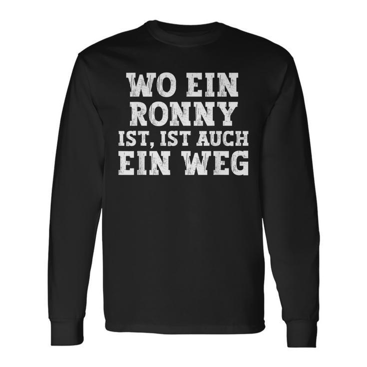 Ronny Saying For Birthday First Name Ronny Langarmshirts Geschenkideen