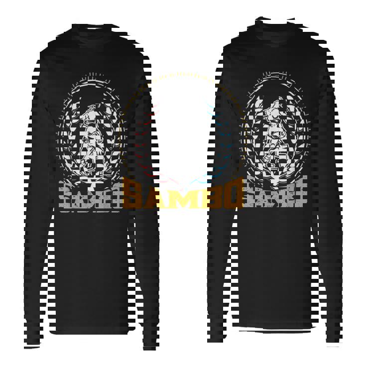 Sambo Cazas Artes Marciales Entrenador Formación Camiseta de manga larga