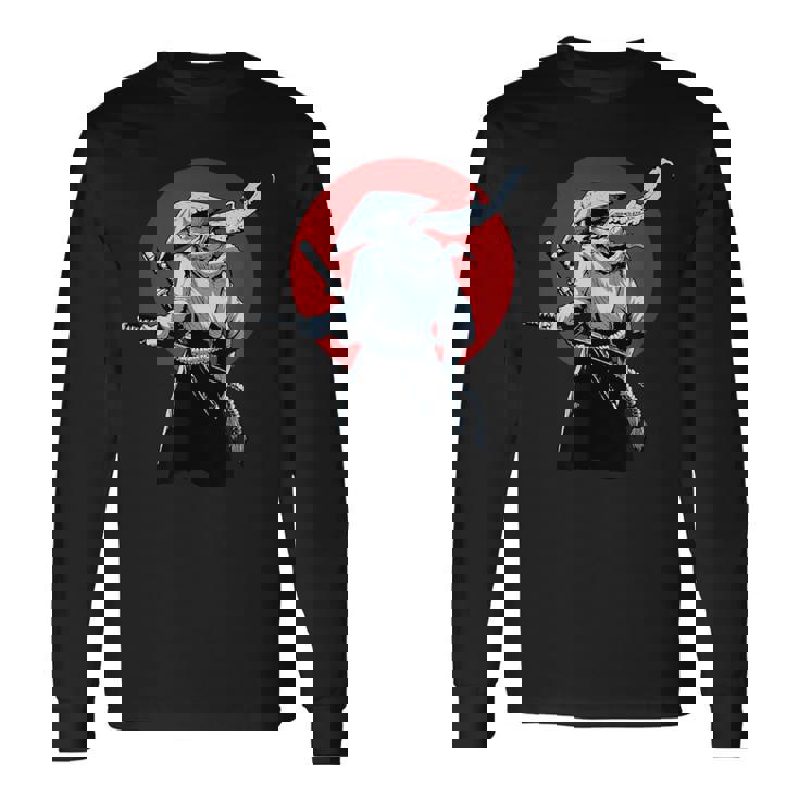 Samurai Militar Japonés Japón Guerrero Samurai Camiseta de manga larga