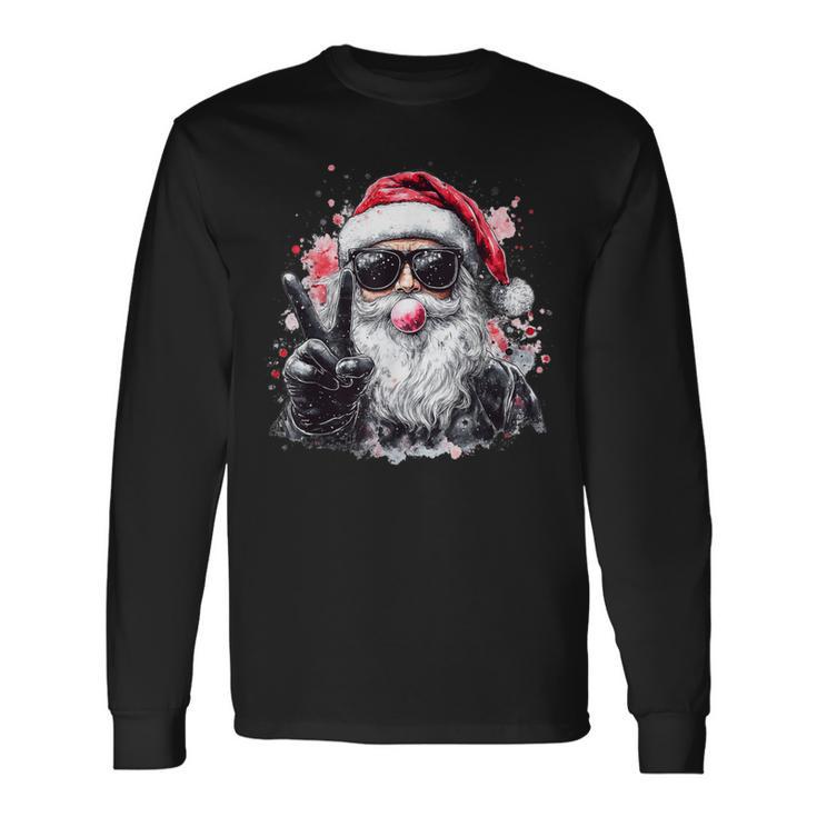 Santa Claus Christmas Fun Christmas Langarmshirts Geschenkideen