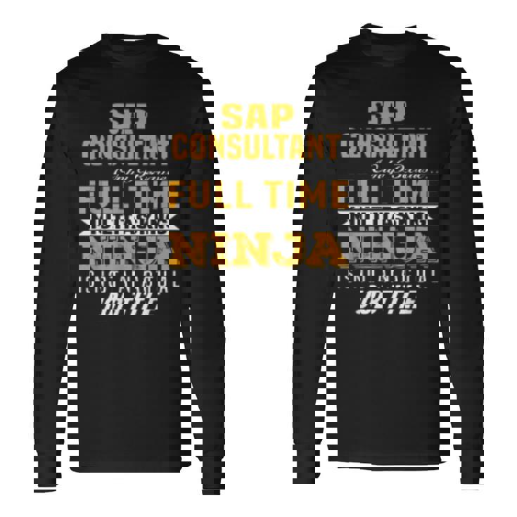 Sap Consultant Camiseta de manga larga