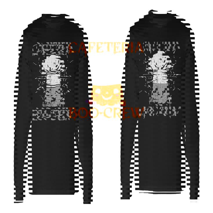 School Cafeteria Halloween Boo-Crew For Lunch Lady Long Sleeve T-Shirt