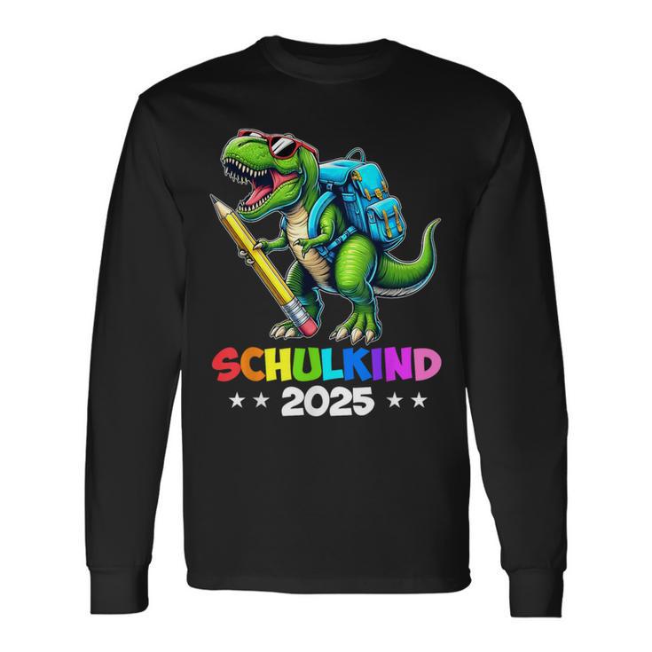 Schulkind 2025 DinoRex Jungen Dinosaurier Einschulung Langarmshirts Geschenkideen