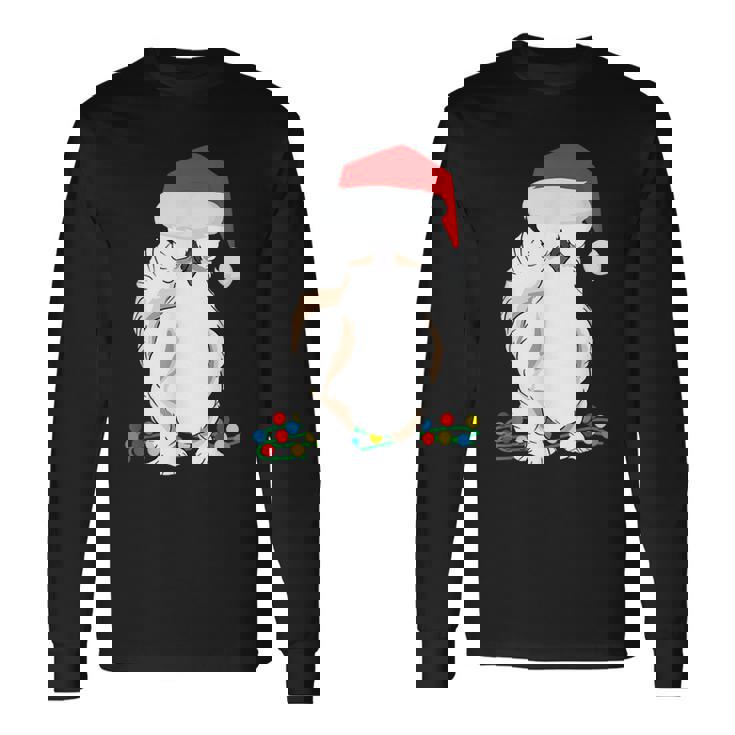 Silkie Silky Chicken Christmas Graphic Long Sleeve T-Shirt
