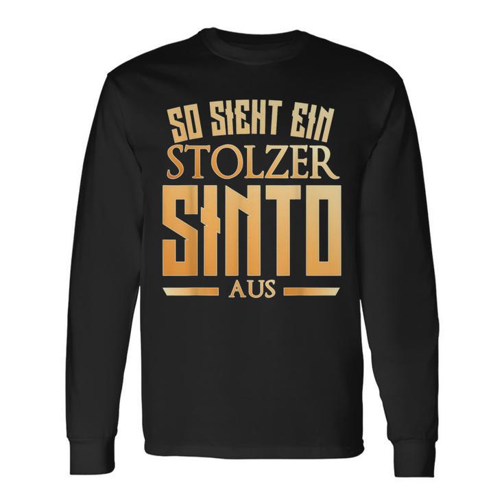 Sinto Sinti Origin So Sieht Ein Stolzer Sinto Aus Langarmshirts Geschenkideen