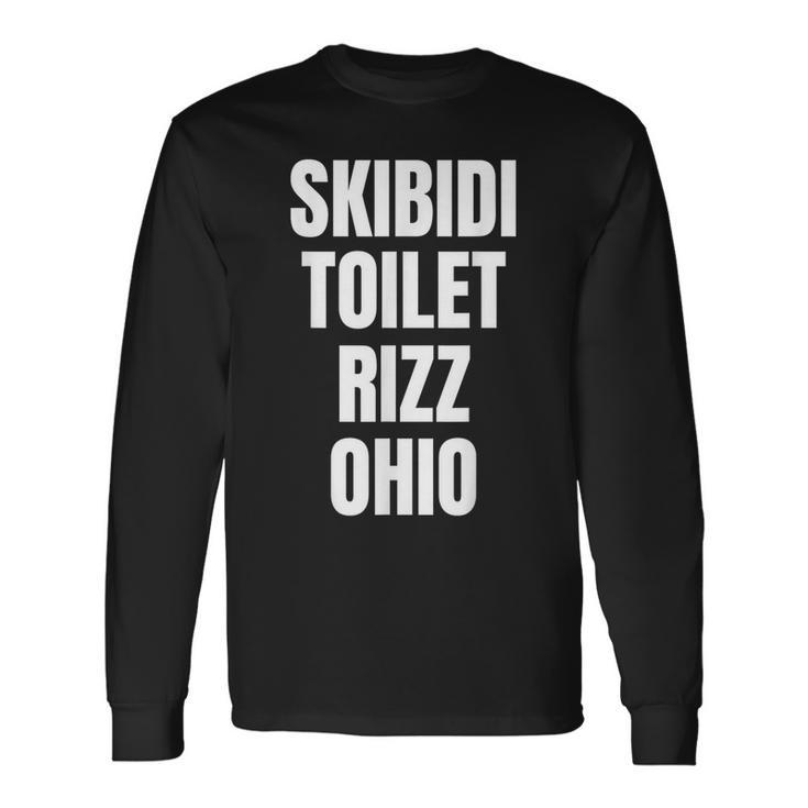 Skibidi Toilette Rizz Ohio Langarmshirts Geschenkideen