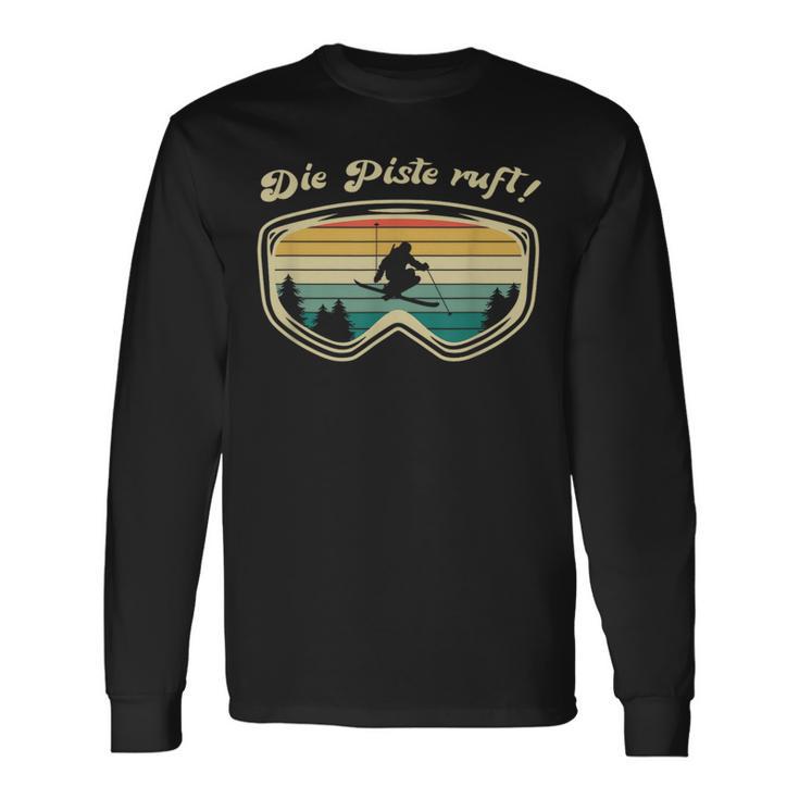 Skifahrer Herrenintage Skifahren Skifahrer Geschenk Langarmshirts Geschenkideen