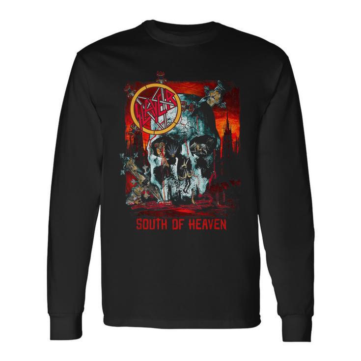 Slayer South Of Heaven Skull Langarmshirts Geschenkideen