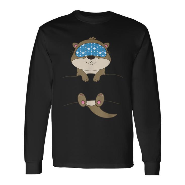 Sleeping Otter Official Otter Sleep Langarmshirts Geschenkideen