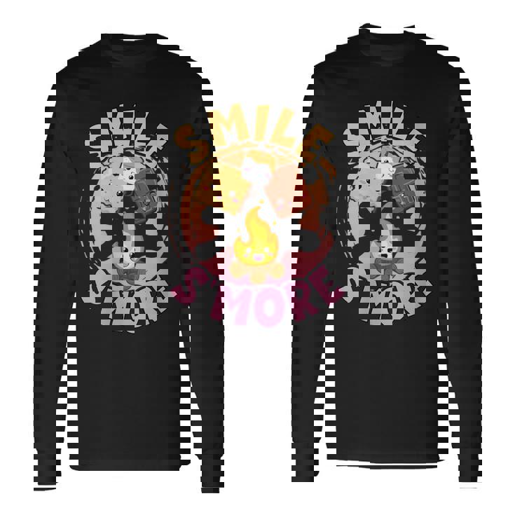 Smile S'More Wortspiel Weekend Clamping Children Long Sleeve T-Shirt