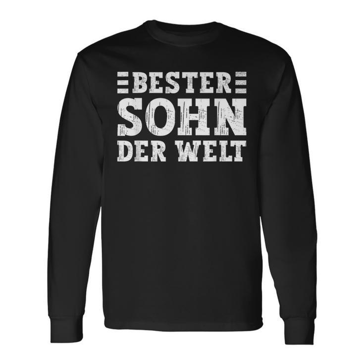 Sohnon Eltern Für Den Besten Sohn Der Welt German Langu Langarmshirts Geschenkideen