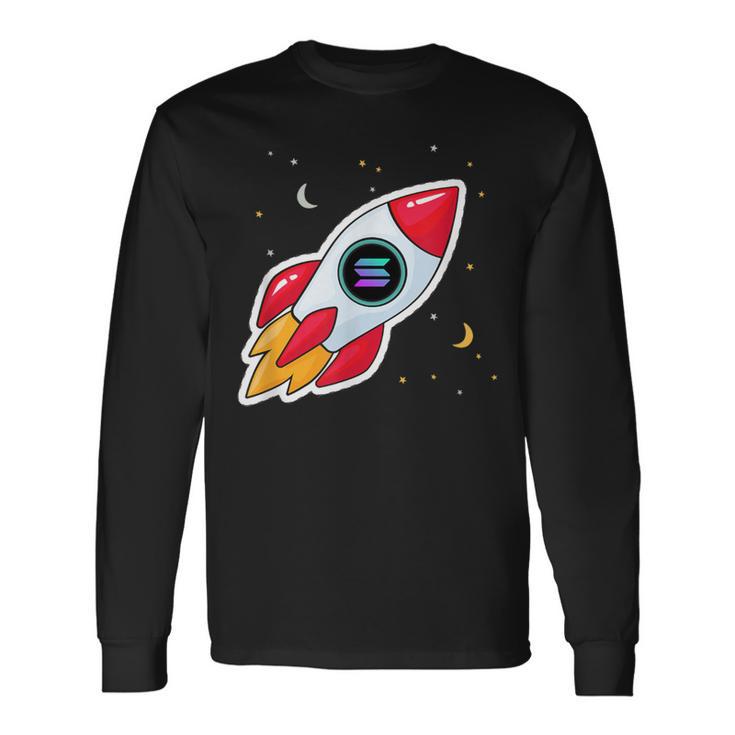 Solana Rocket To The Moon Langarmshirts Geschenkideen