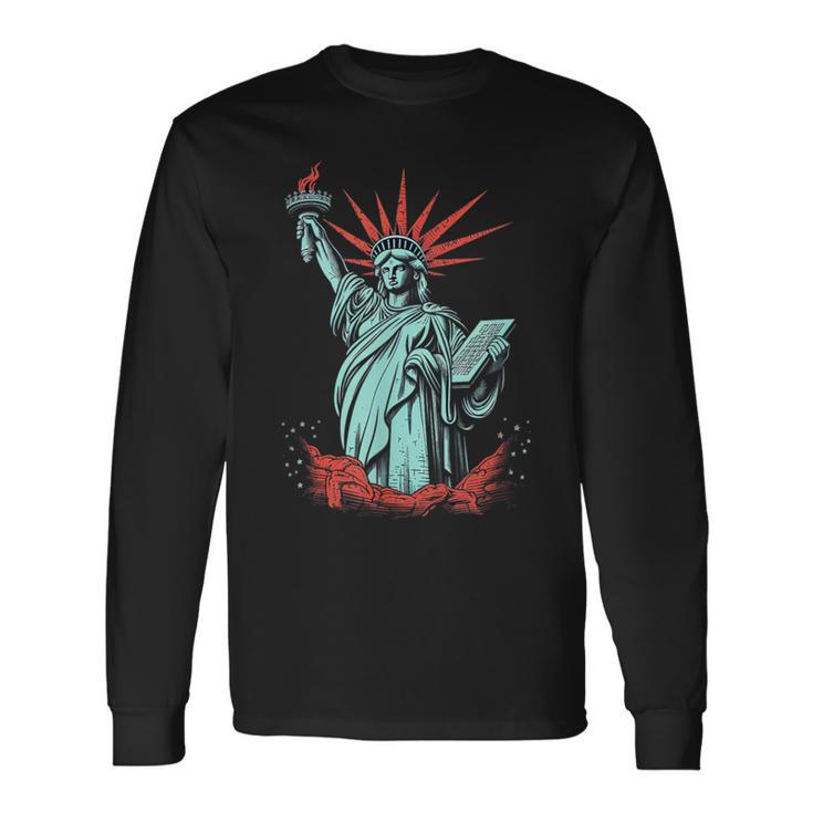 Statue Of Liberty Langarmshirts Geschenkideen