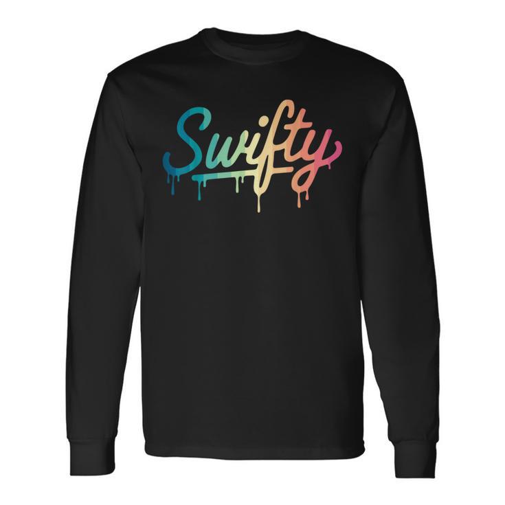 Swifty Fan Merchandise Ns Colourful Taylor Outfit Drip Langarmshirts Geschenkideen