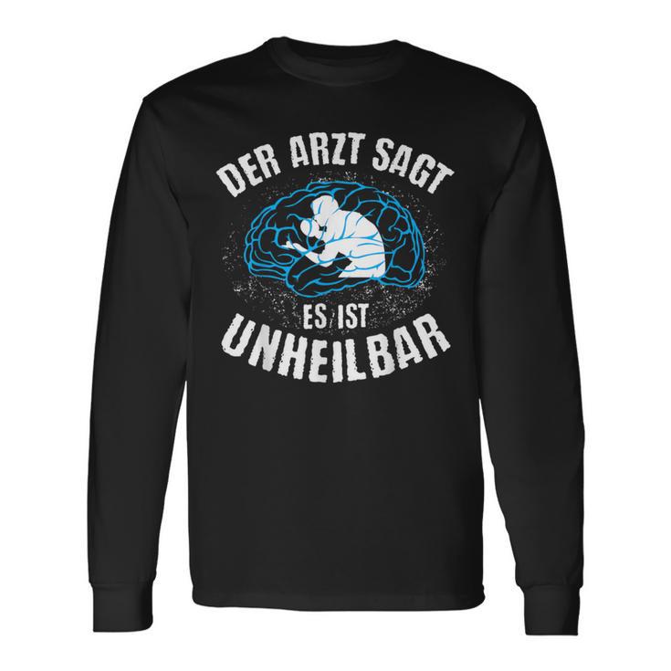 Table Tennis Doctor Says Unheilbar Cool Ping Pong Langarmshirts Geschenkideen