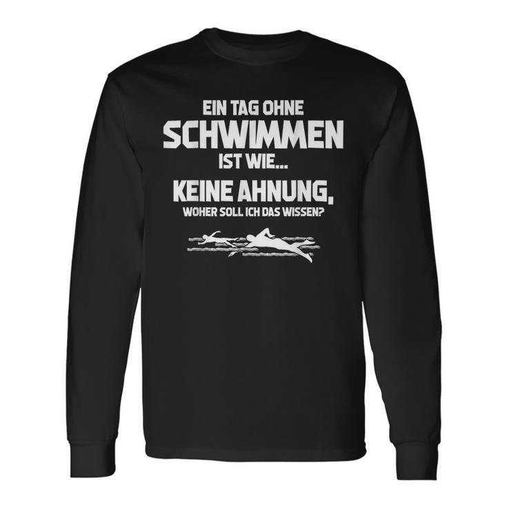 Tag Ohne Schwimmen Immöglich Swimmer Langarmshirts Geschenkideen