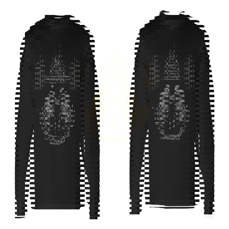 Tatuaje De Sak Yant Famoso De Tailandia Tatuaje Real Camiseta de manga larga