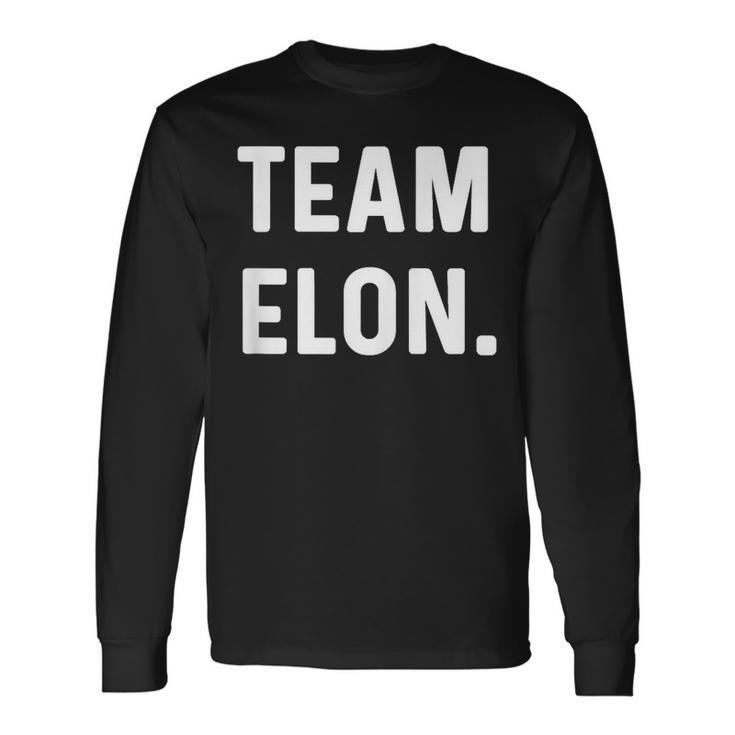 Team Elon Name Langarmshirts Geschenkideen