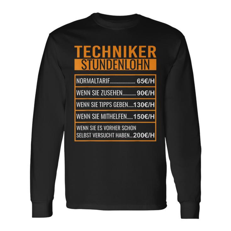 It Techniker Stundenlohn Techniker Langarmshirts Geschenkideen