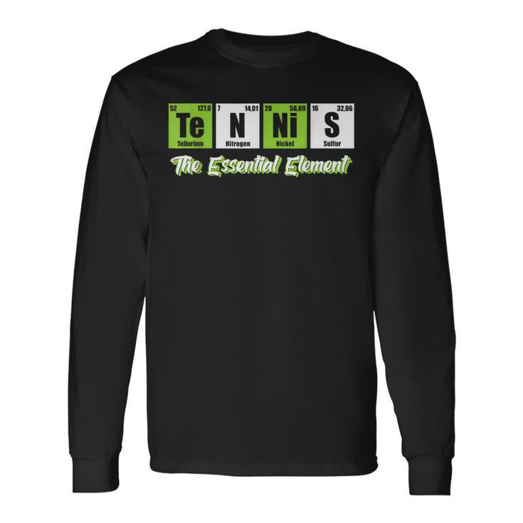 Tennis The Essential Element Tennis Langarmshirts Geschenkideen