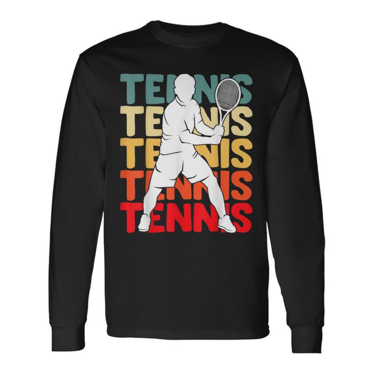 Tennis Tennis Player Boys Children Langarmshirts Geschenkideen