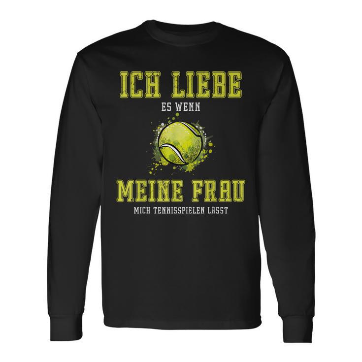 Tennis Player Tennis Langarmshirts Geschenkideen