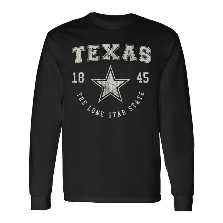 Texas The Only Star Stateintage Langarmshirts Geschenkideen