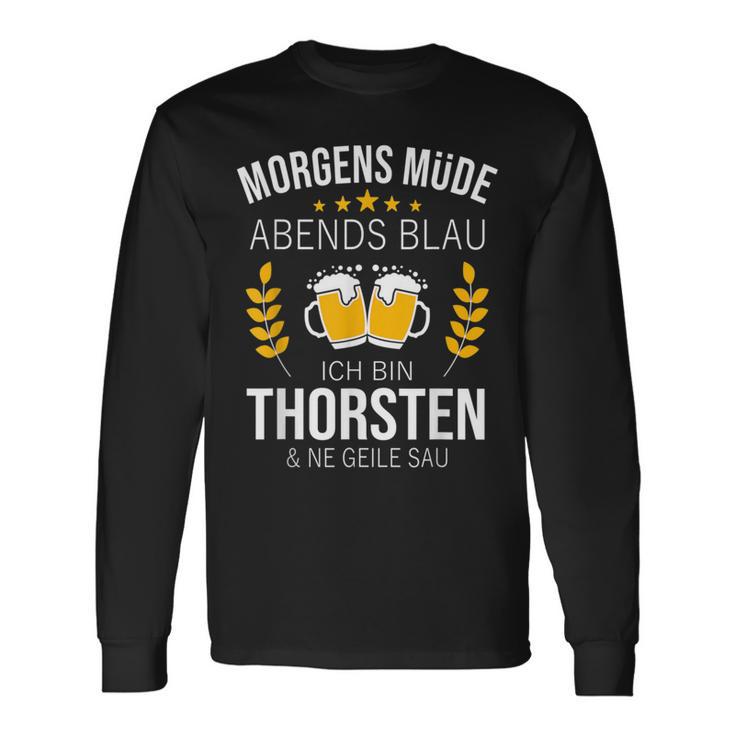 Thorsten Name Idea Birthday Saying Langarmshirts Geschenkideen