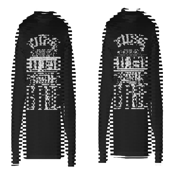 Tócame Tu Primera Lección De Jiu Jitsu Arte Marcial Camiseta de manga larga
