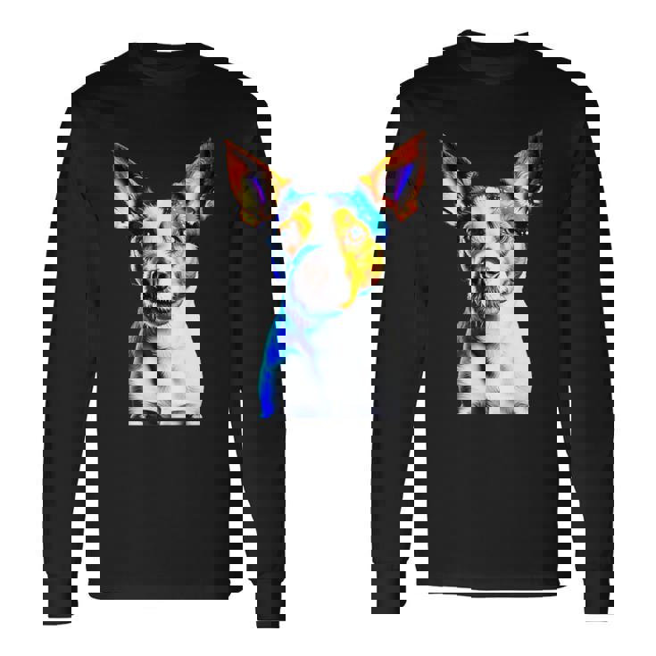 Toy Manchester Terrier Shirts Dog Lover Pixel Art Long