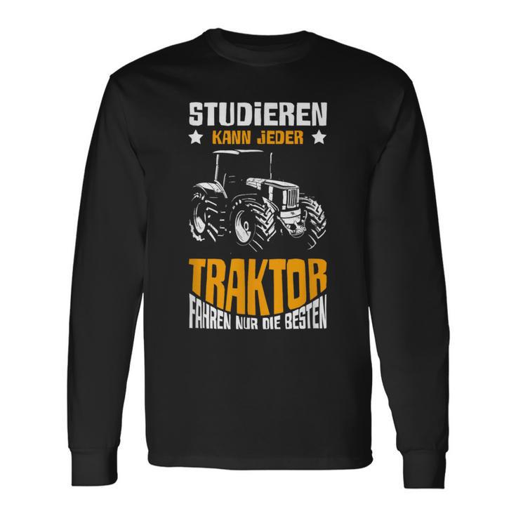 Tractor Driving The Best Farm Farmer Boys Langarmshirts Geschenkideen