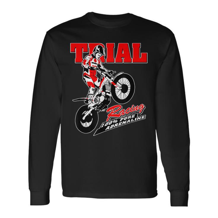 Trial Motorcycle Trial Drivers Moto Trial Langarmshirts Geschenkideen