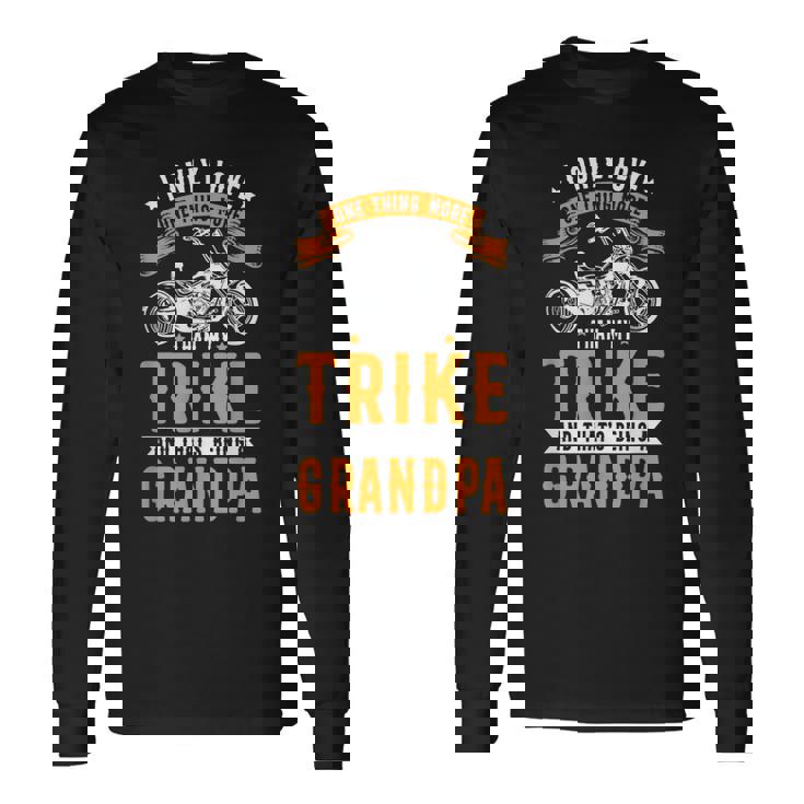 Triker Moto Trike Motortrike Motivo Para El Abuelo Trike Camiseta de manga larga