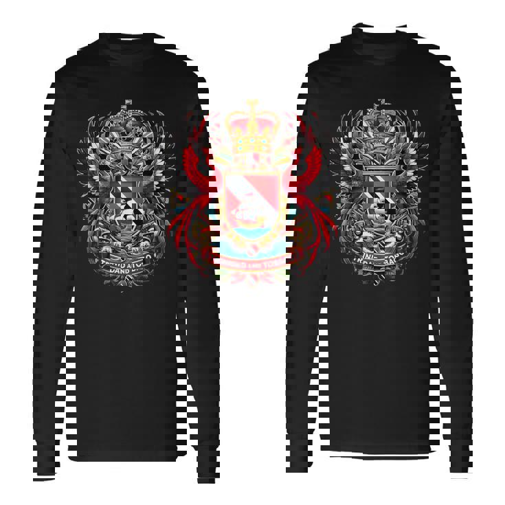 Trinidad & Tobago Clothing Trinidad Souvenir Trinidad Flag Long Sleeve T-Shirt Gifts ideas
