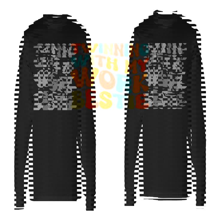 Twinning With My Work Bestie Spirit Week Best Friend Twin Long Sleeve T-Shirt Gifts ideas