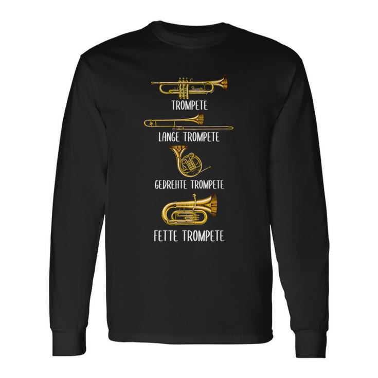 Types Of Trumpets Trumpet Surprise Instrument Langarmshirts Geschenkideen