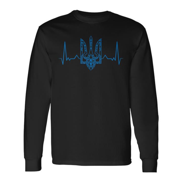 Ucrania Ucraniano Bandera De Kiev Trysub Ucrania Camiseta de manga larga