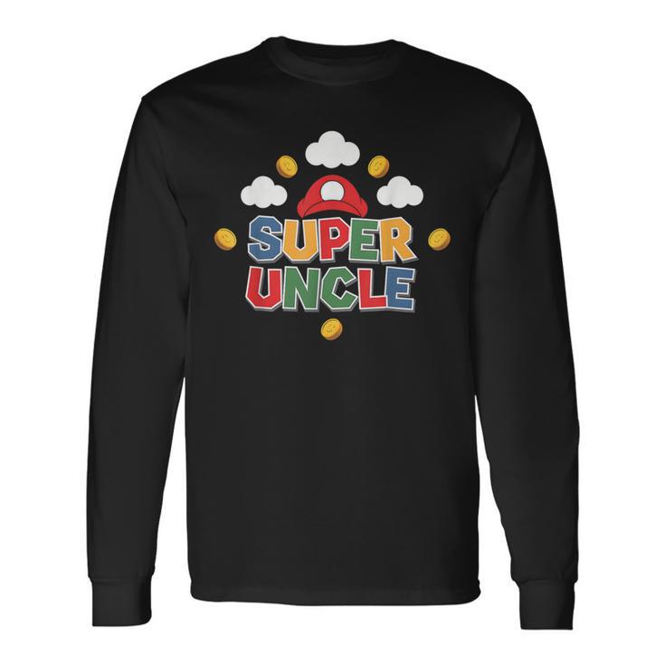 Uncle Gamer Super Uncle Gamerideo Game Uncle Langarmshirts Geschenkideen