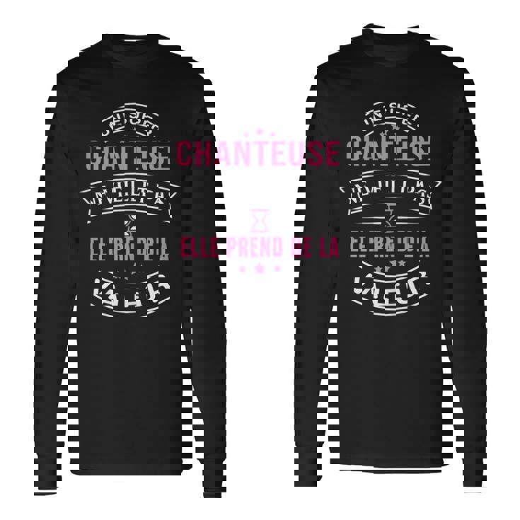 Une Super Chanteuse Neieillit Pas Cadeau Chanteuse T-shirt à manches longues